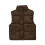 Warm Hooded Vest Lightweight Winter Spring Outerwear Coffee 1