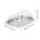 Butter Dish Rectangular Airtight 1 Piece 6.5 x 4.9 x 2 2