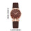 Women's Silver Digital Watch Leather Strap Quartz 2