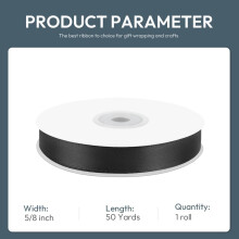 Polyester Satin Ribbon Single-Faced 25mm x 10m