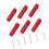 Beach Volleyball Line Marker Red 6-Pack with Anchors 4