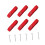 Beach Volleyball Line Marker Red 6-Pack with Anchors 3