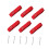 Beach Volleyball Line Marker Red 6-Pack with Anchors 5