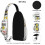 Baseball Football Print Sling Bag Polyester Boys 1 Pack 2