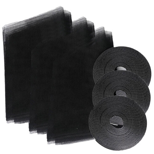 Screen Door Mesh Heavy Duty 1.5x1.3m 3 pcs 1