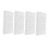 White Wall Socket Cover Plates with Self-Closing Safety 5