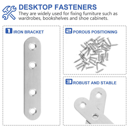 Stainless Steel Corner Bracket for Shelving 2-Pack 2