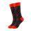 Women's Heart Pattern Cotton Crew Socks, Mid-Calf, Wine 1