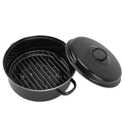Nonstick Stainless Steel Roasting Pan with Iron Cover 1