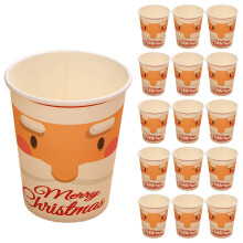 Christmas Disposable Cups 16 pcs Hot Cold Drinks