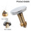 Pop-Up Drain Plug Brass Flat Seal 70 mm 3