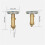 Pop-Up Drain Plug Brass Flat Seal 70 mm 6