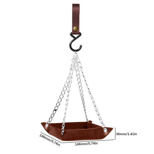 Hanging Bird Feeder 5.7x5.7x1.4 in Easy-Clean Durable 2