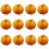 Artificial Pumpkins Foam Fall Decor Pink 12 Pcs 5