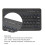 Bluetooth Keyboard for Tablet Slim Rechargeable Wireless 5