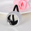 Silver Acrylic Ponytail Cuff for Women One Size 8
