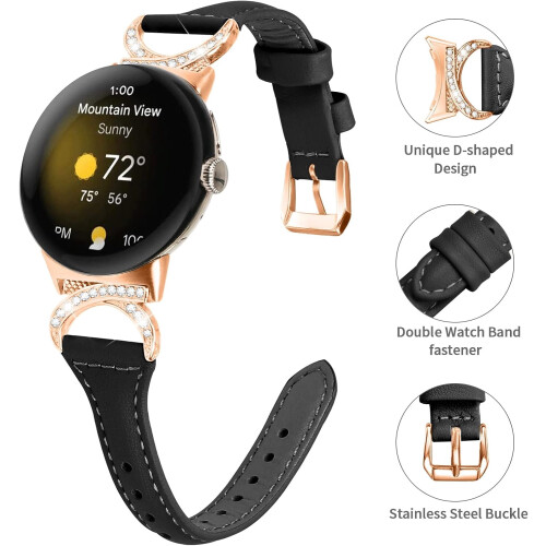 Genuine Leather Watch Band for Google Pixel Watch 3 41mm 2