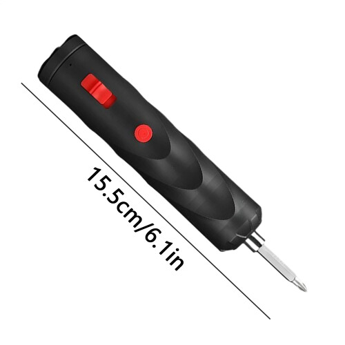 Rechargeable Cordless Screwdriver with Bit Set USB Charging 1