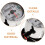 Motorcycle Tachometer Gauge Silver 1 Pack 6