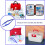 Blue First Aid Tweezers Plastic 30 Pcs 2