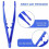 Blue First Aid Tweezers Plastic 30 Pcs 3
