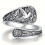Vintage Hummingbird Spoon Ring Adjustable Open Band 2-Pack 3