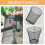 Black Iron Wire Waste Bin Minimalist Outdoor 2 pcs 6