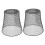 Black Iron Wire Waste Bin Minimalist Outdoor 2 pcs 7