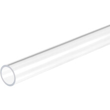 Tubo Acrílico Transparente 1,6 x 51 cm Rígido para Instalaciones Hidráulicas — tubo pmma, refrigeración líquida pc