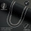 Layered Cuban Rope Herringbone Chain Necklace Set 2 pcs 4