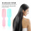 Pink Hair Brush Ergonomic Handle 2 Pieces 6