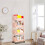 Multi-Purpose Narrow Storage Shelf Unit with Brakes (4-Pack) 5