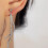 Silver Dangle Earrings for Women Spiral Threader Style 8