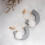 Earring Stud Backs Clear Silicone TPE 50 Pack 8