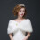 White Faux Fur Shawl Wedding Wrap 1 pc 3