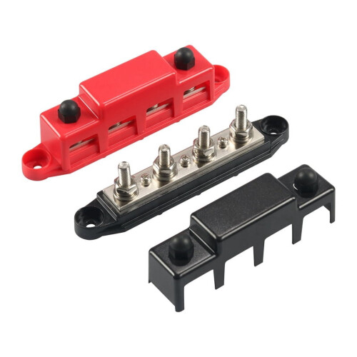 12V Bus Bar Power Distribution Block 4 Post 300A 2