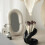 Ceramic Brush Holder Stand Black Minimalist 3