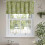 Linen Button Farmhouse Valance Rustic Design 2 Pcs 140x46cm 5
