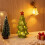 Ceramic Christmas Tree Ornament Green Mini House 7.01x3.03 8