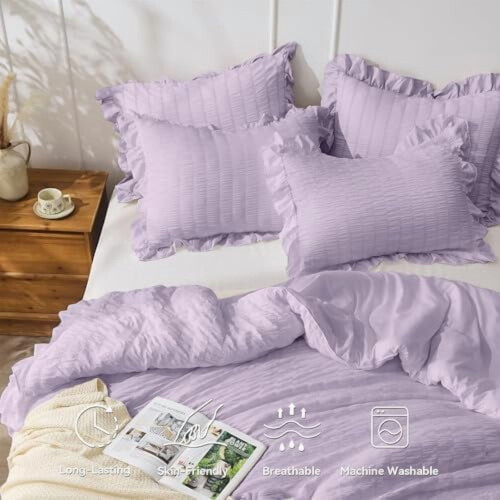 Lavender Twin Comforter Set Microfiber 2-Piece 1