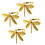 Napkin Buckles Gold Circle Rings 4 Pcs 7