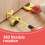 Furniture Mover Tool Set with Adjustable Height Bar and 4 5