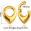 Hypoallergenic Stainless Steel Ear Weights 2PCS 6