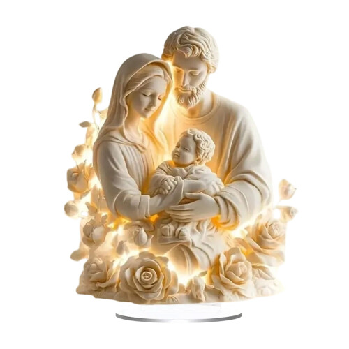Nativity Scene Ornament Vintage Religious Hanging 1