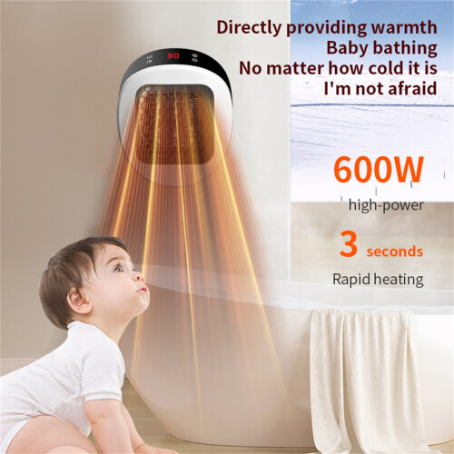 Cyber Heater 500W Portable Indoor Heater with Adjustable 1
