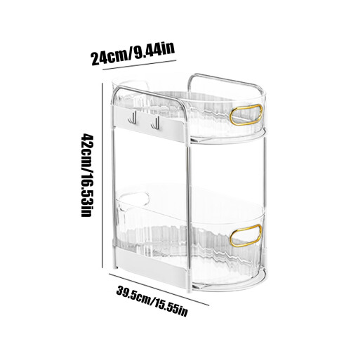 Under Sink Bathroom Organizer Shelf 2-Tier 1