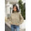 ImilyBela Damenpullover mit Rollkragen Oversize Golf Grobstrick Khaki M — oversize damenpullover, rollkragenpullover 2