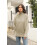 ImilyBela Damenpullover mit Rollkragen Oversize Golf Grobstrick Khaki M — oversize damenpullover, rollkragenpullover 5