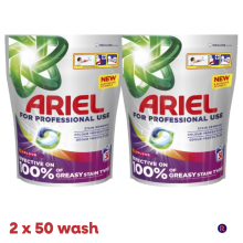 Ariel Professional All-In-1 Pods Colour Care Laundry Detergent - 2 Pack (2 x 50 Pods)