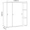 Office cabinet sliding doors Salia 3x 100 12